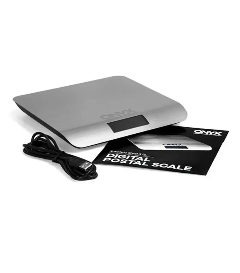 Brand New Onyx Stainless Steel 5 lb Digital Postal Scale USPS Mail